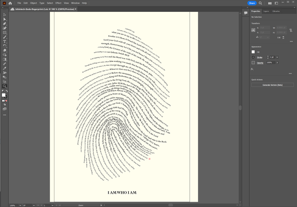 God's fingerprint artwork